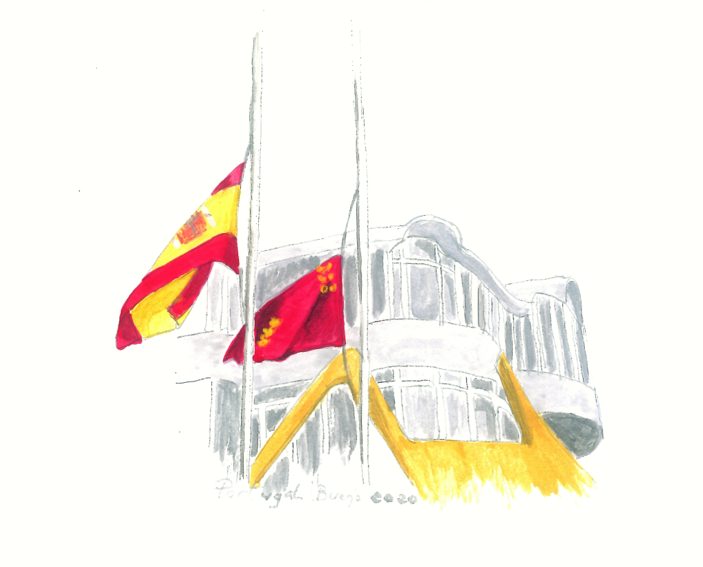 Banderas a media asta